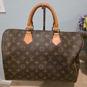 Louis Vuitton Monogram Speedy 35 VINTAGE Birthdate 9/1989!